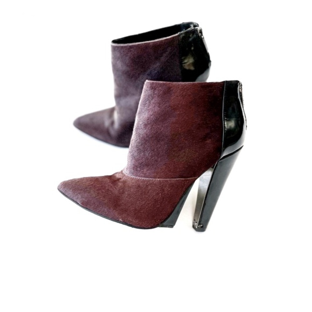 Cowhide Ankle Booties